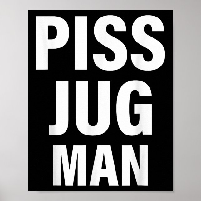 Poster Funny Jug Man Apparel  (Frente)