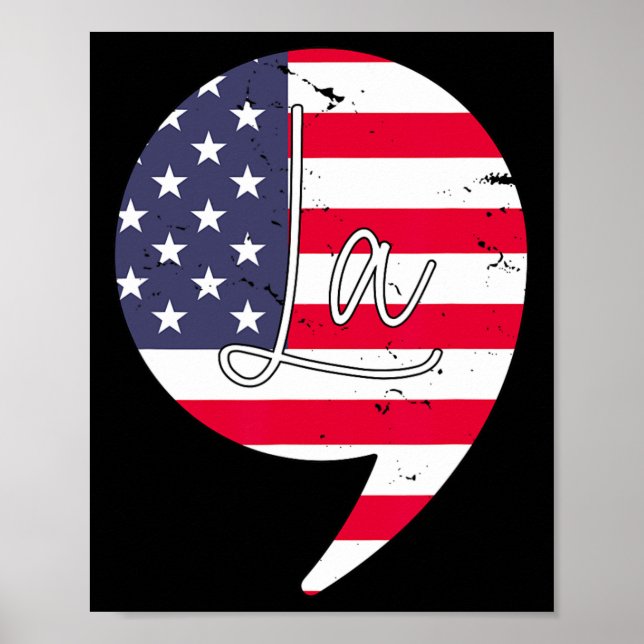 Poster Funny Kamala Harris 2024 Presidente Comma La Ameri (Frente)