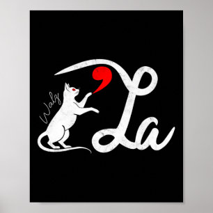 Poster Funny Kamala Harris Tim Wheimer 2024 Cat Comma La