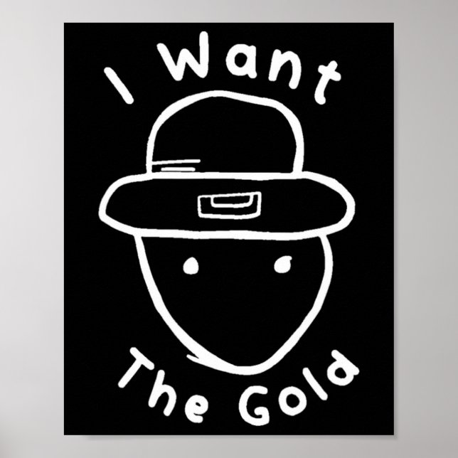 Poster Funny Leprechaun Amateur Sketch Meme St Patricks D (Frente)