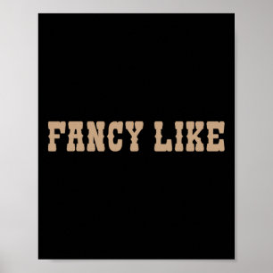 Poster Funny Line Dancing Country Western Rico