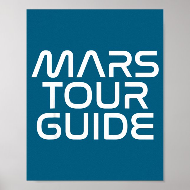 Poster Funny Mars Birthday Gift Mens Womens Joke Quote Da (Frente)