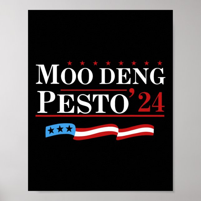 Poster Funny Moo Deng Pesto 24 Pguin Ba (Frente)