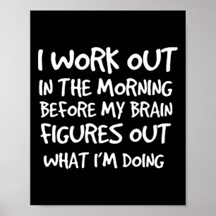 Poster Funny Motivational Gym Cote Workshop