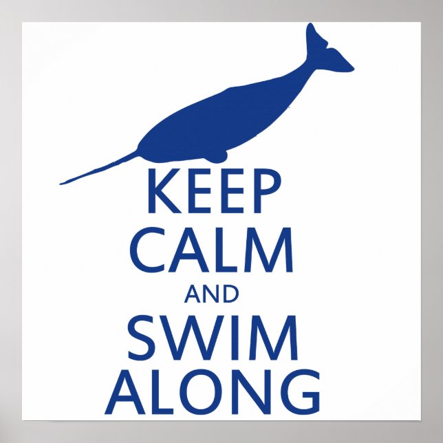 Póster Funny Narwhal Humor (Frente)