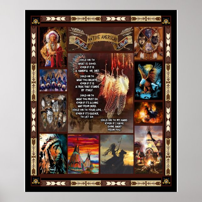 Poster Funny Native Gift Lover (Frente)