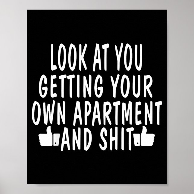 Poster Funny New Apartment House Warming Gift  (Frente)