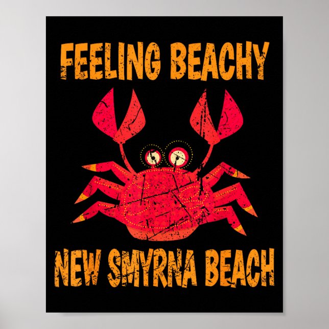 Poster Funny New Smyrna Beach Vacation Summer Quote For M (Frente)