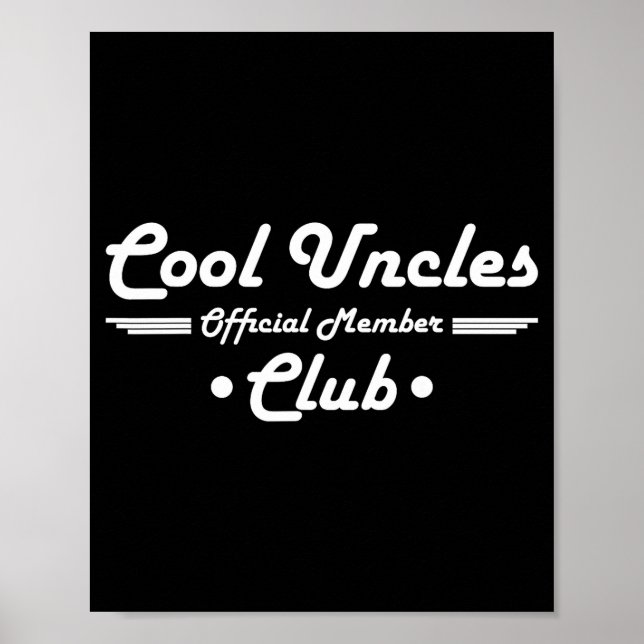 Poster Funny New Uncle Pregnancy Announcement Cool Uncles (Frente)