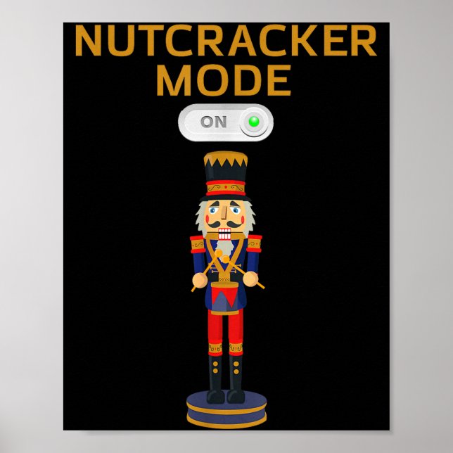 Poster Funny Nutcracker Shirt Christmas Nutcracker Mode O (Frente)