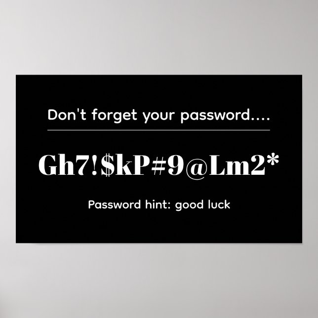 Poster Funny Password (Frente)