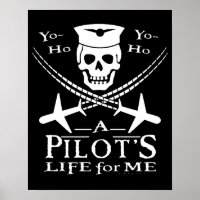 Funny Pilot Skull Cross Airplanes Pirata Humor