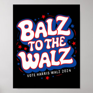Poster Funny Pro Kamala Harris Eleições 2024 Balz Para