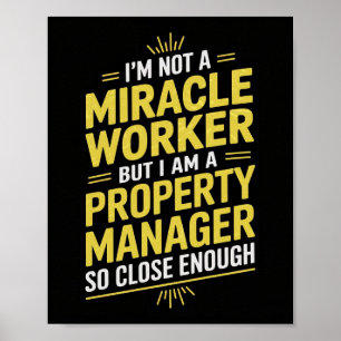 Poster Funny Property Manager Wall Art - Não sou um Mirac