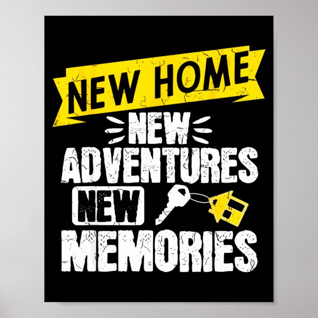 Poster Funny Proud Homeowner New Homenew Adventures New M (Frente)