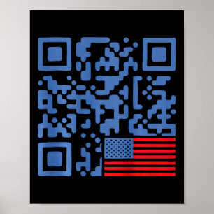 Poster Funny Qr Presidente Trump 4547 Dançando Movimentos