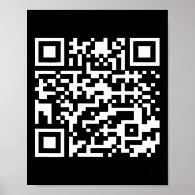 Poster Funny Qr Presidente Trump Dance Code (Frente)