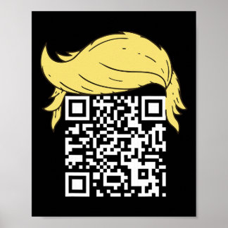 Poster Funny Qr Presidente Trump Dance Code 2
