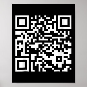 Poster Funny Qr Presidente Trump Dance Code (em Byck)