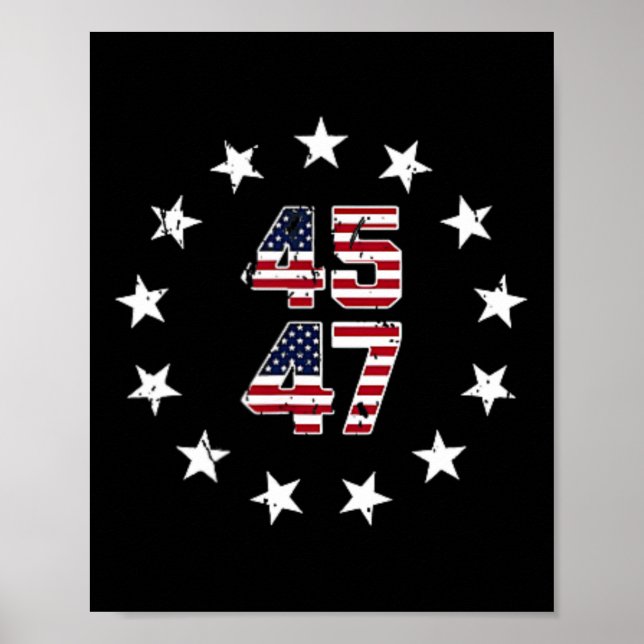 Poster Funny Qr Presidente Trump Dance Code (em Byck) 7 (Frente)