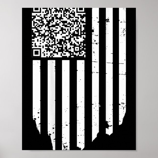 Poster Funny Qr Scan Code Presidente Trump 4547 Trump Dan (Frente)