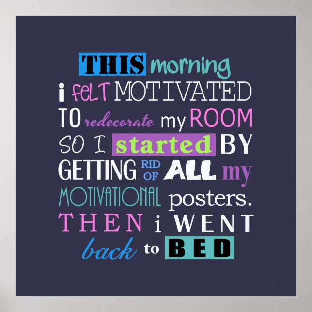 Póster Funny Redecorate Demotivate Dark Background ID113 (Frente)