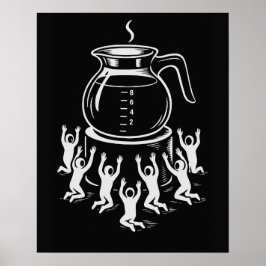 Poster Funny Retro Coffee – Worship Coffee