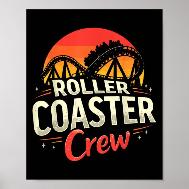Poster Funny Roller Porta copos Crew Amusement Park Rolle (Frente)