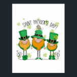 Poster Funny Saint Patrick's Day T-Shirt Irish Shamrock<br><div class="desc">Celebrate the magic of Irish culture and tradition with Saint Patrick's Day! Held annually on March 17th, this beloved holiday is all about embracing the luck of the Irish, wearing green, and enjoying fun-filled festivities. Whether you're attending a parade, hosting a party, or simply enjoying time with friends and family,...</div>