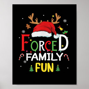Poster Funny Santa Hat Forçou o Cristo sarcástico da dive