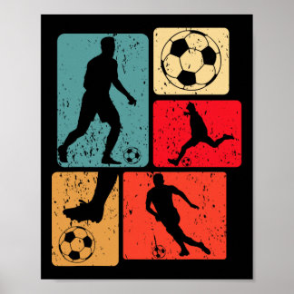 Poster Funny Soccer Player Byll Game Enthousiast Boys Soc
