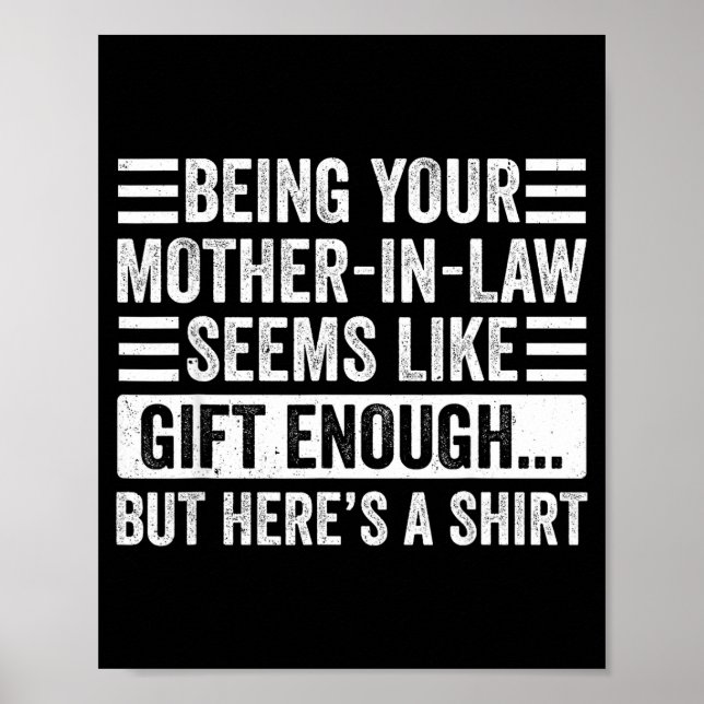 Poster Funny Son In Law Sarcastic Humor Quote From Mother (Frente)