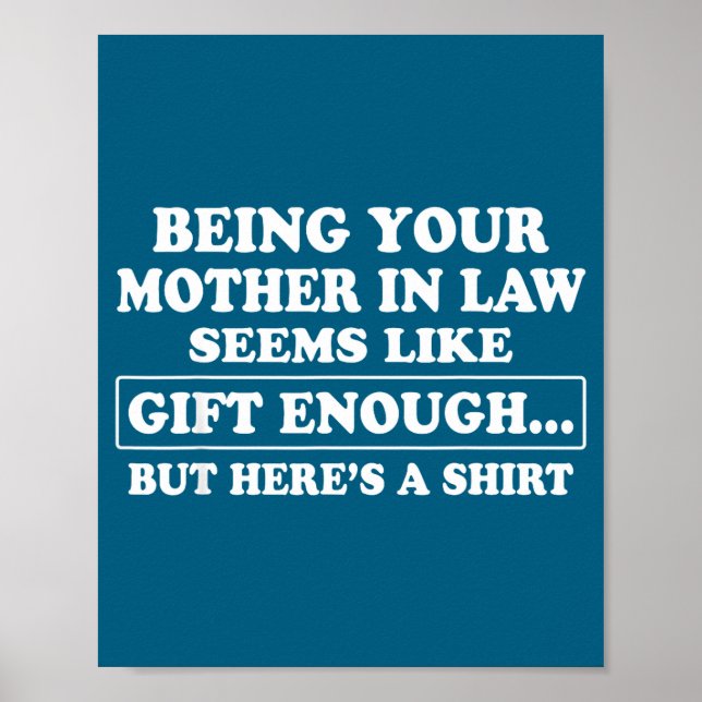 Poster Funny Son In Law Sarcastic Humor Quote From Mother (Frente)
