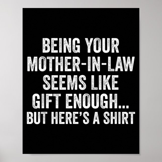 Poster Funny Son In Law Sarcastic Humor Quote From Mother (Frente)