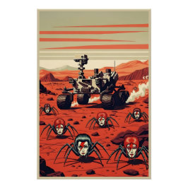 Póster Funny Spiders from Mars