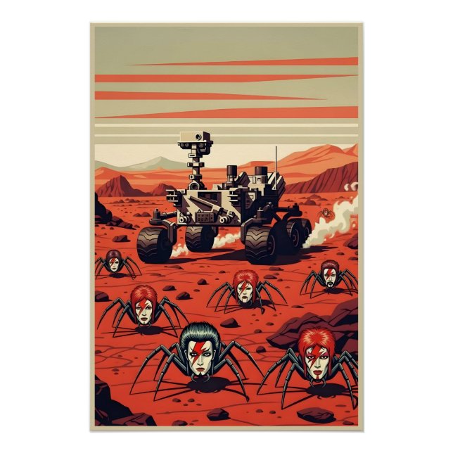 Póster Funny Spiders from Mars (Frente)
