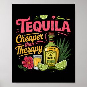 Poster Funny Tequila Bebendo Cinco De Mayo Partido Mexica