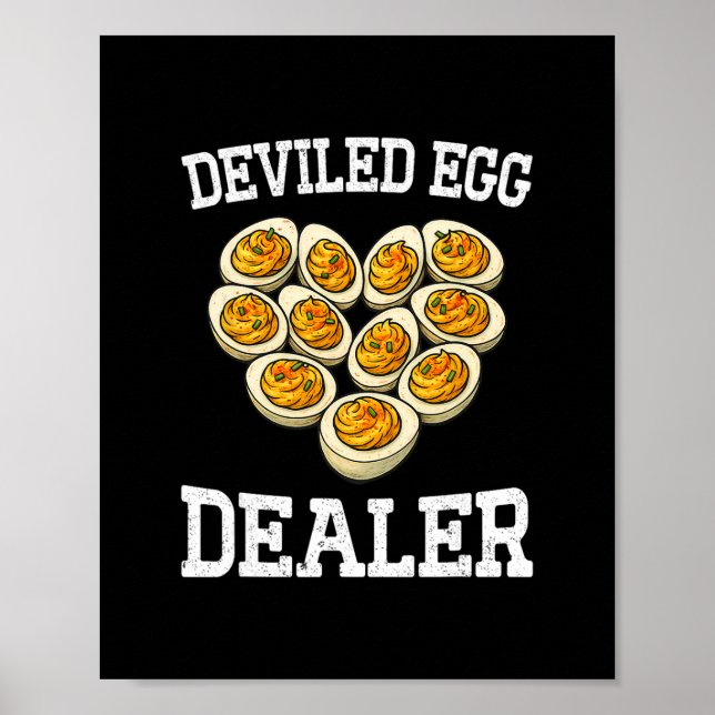Poster Funny Thanksgiving Deviled Egg Dealer You Know Why (Frente)