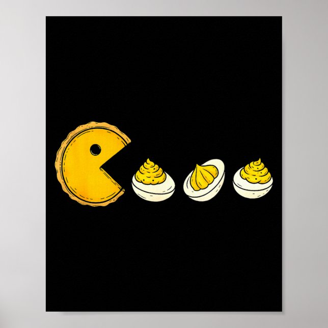 Poster Funny Thanksgiving Turkey Gift For Men Women Kids  (Frente)