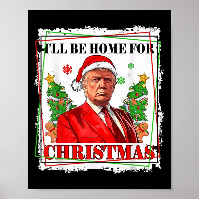 Poster Funny Trump Daddys volta ao Natal 2024-2028 (Frente)