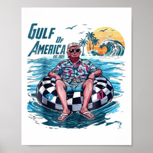 Poster Funny Trump Golfo Da América Do Leste De 2025