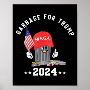 Poster Funny Trump Mega Garge Lata Personagem Cartoon Ame