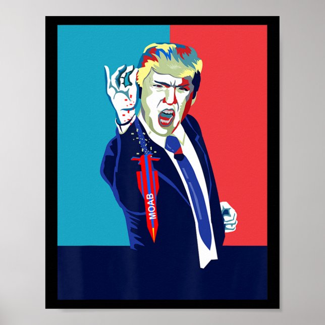 Poster Funny Trump Moab  (Frente)