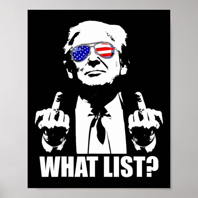 Poster Funny Trump What List 1  (Frente)