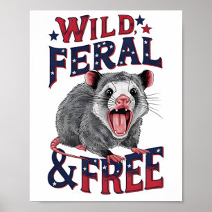 Poster Funny Unhingt Ogambm Wild Feral E Free Possum