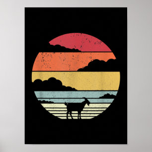 Poster Funny Vintage Goat Gift