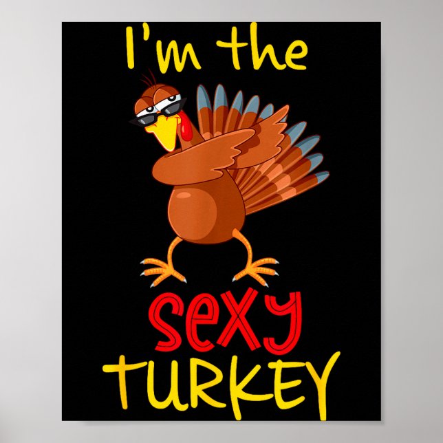 Poster Funny Y Turkey Matching Family Group Thanksgiving  (Frente)