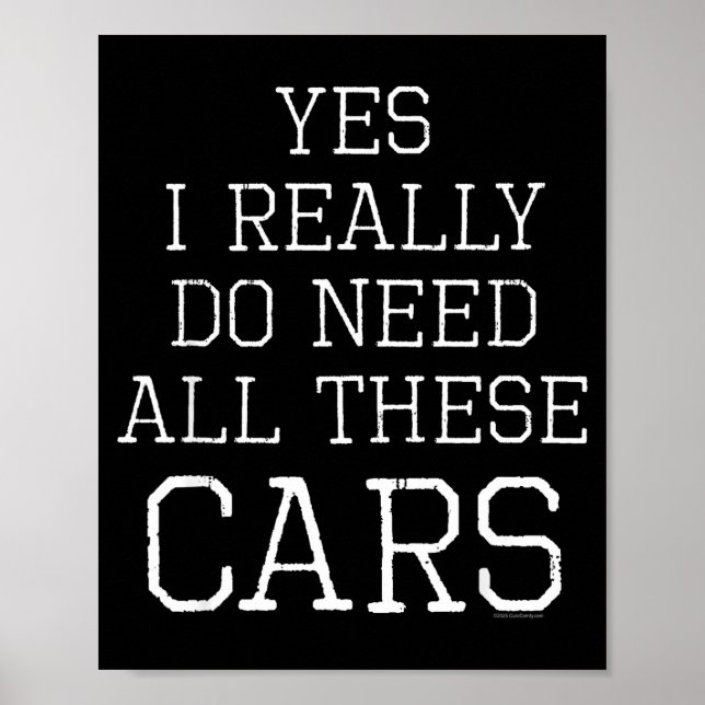 Poster Funny Yes I Really Do Need All These Garage Mechan (Frente)