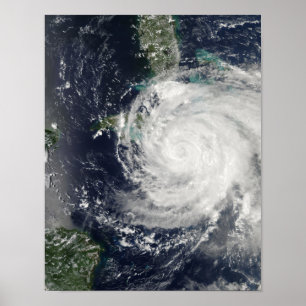 Poster Furacão Ike sobre Cuba, Jamaica e Baham