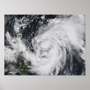 Póster Furacão Wilma no Atlântico e no caribe